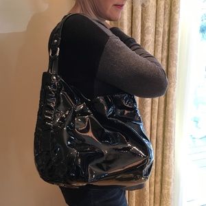 Furla patent leather shoulder bag